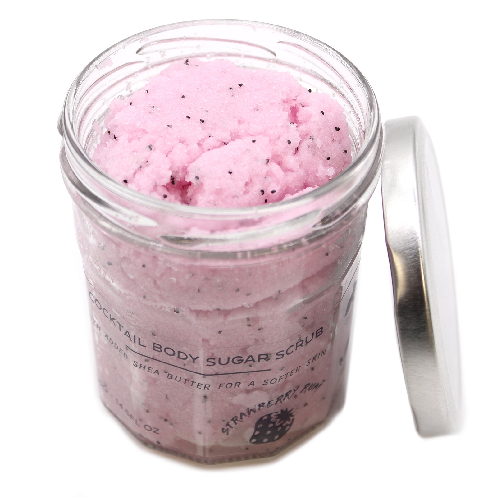 Strawberry Rum Cocktail Fragrance sugar body scrub jars