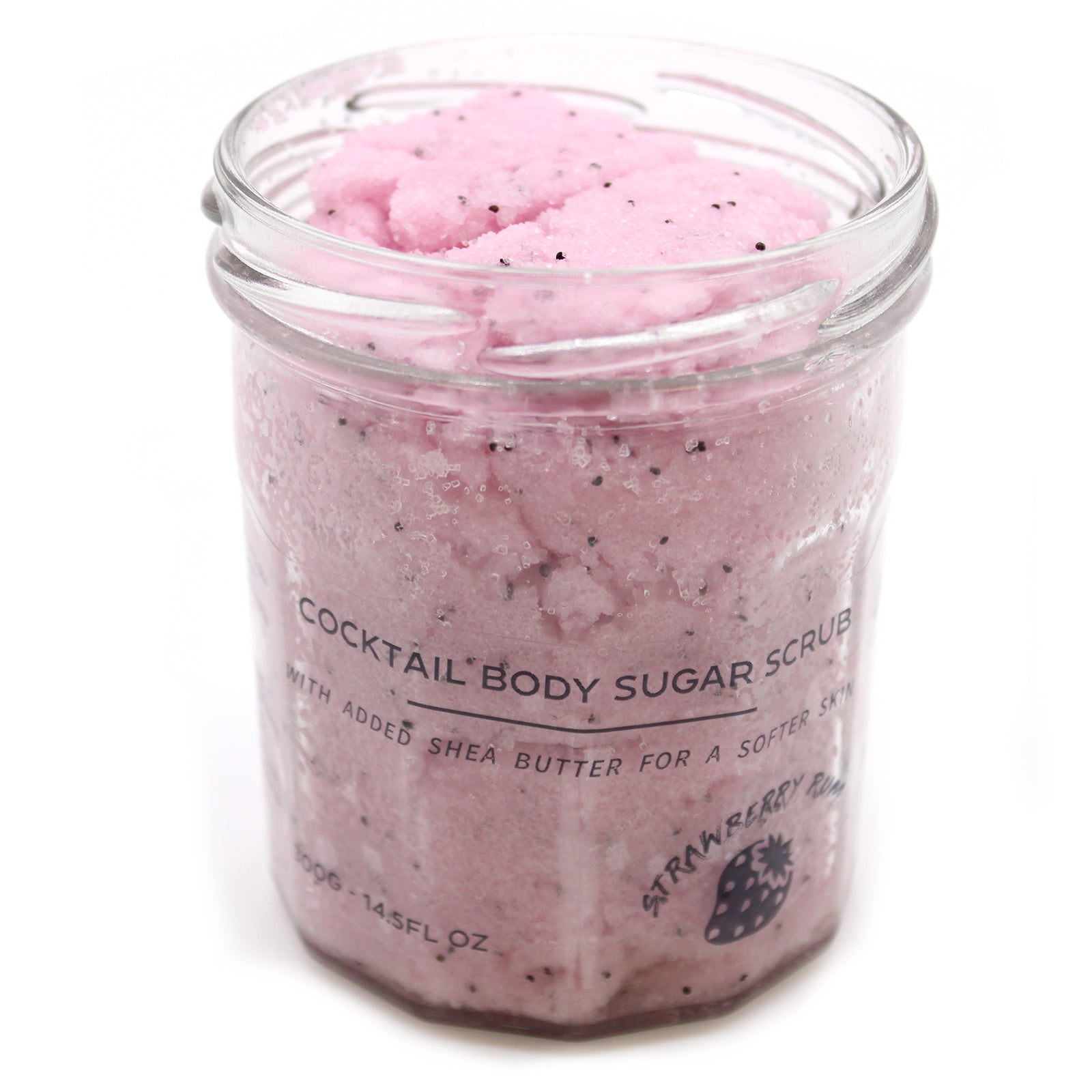 Strawberry Rum Cocktail Fragrance sugar body scrub jars