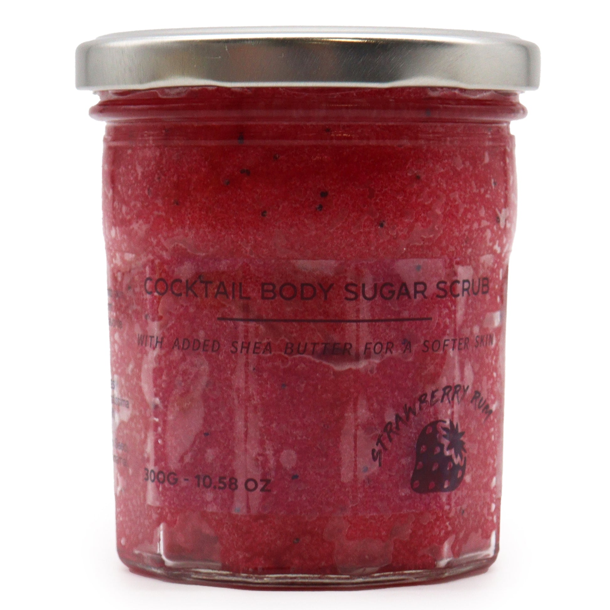 Strawberry Rum Cocktail Fragrance sugar body scrub jars