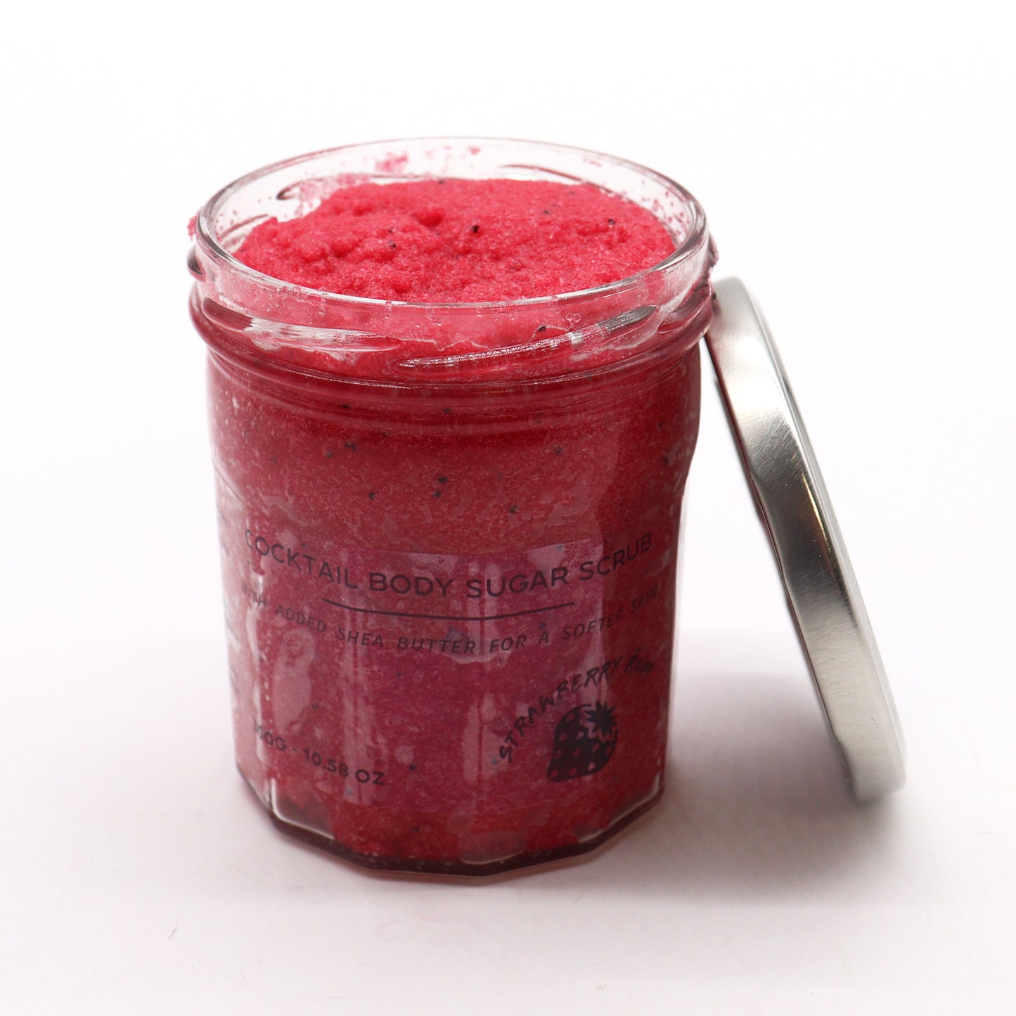 Strawberry Rum Cocktail Fragrance sugar body scrub jars