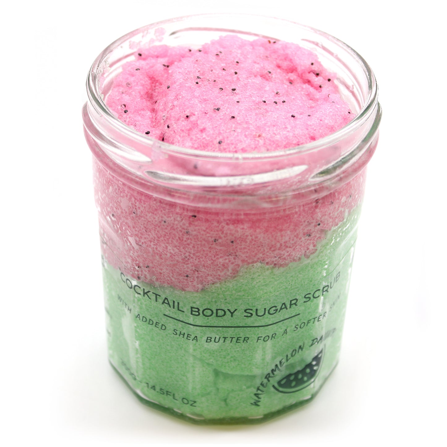 Watermelon daiquiri Fragranced sugar body scrubs jars