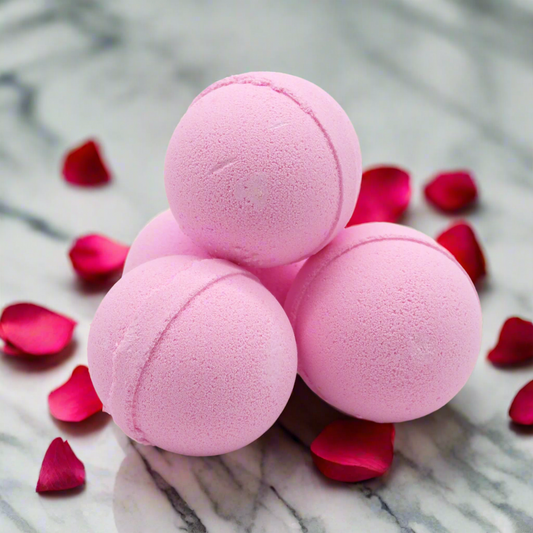 Frankincense & Rose Essential Oil Bath Bomb