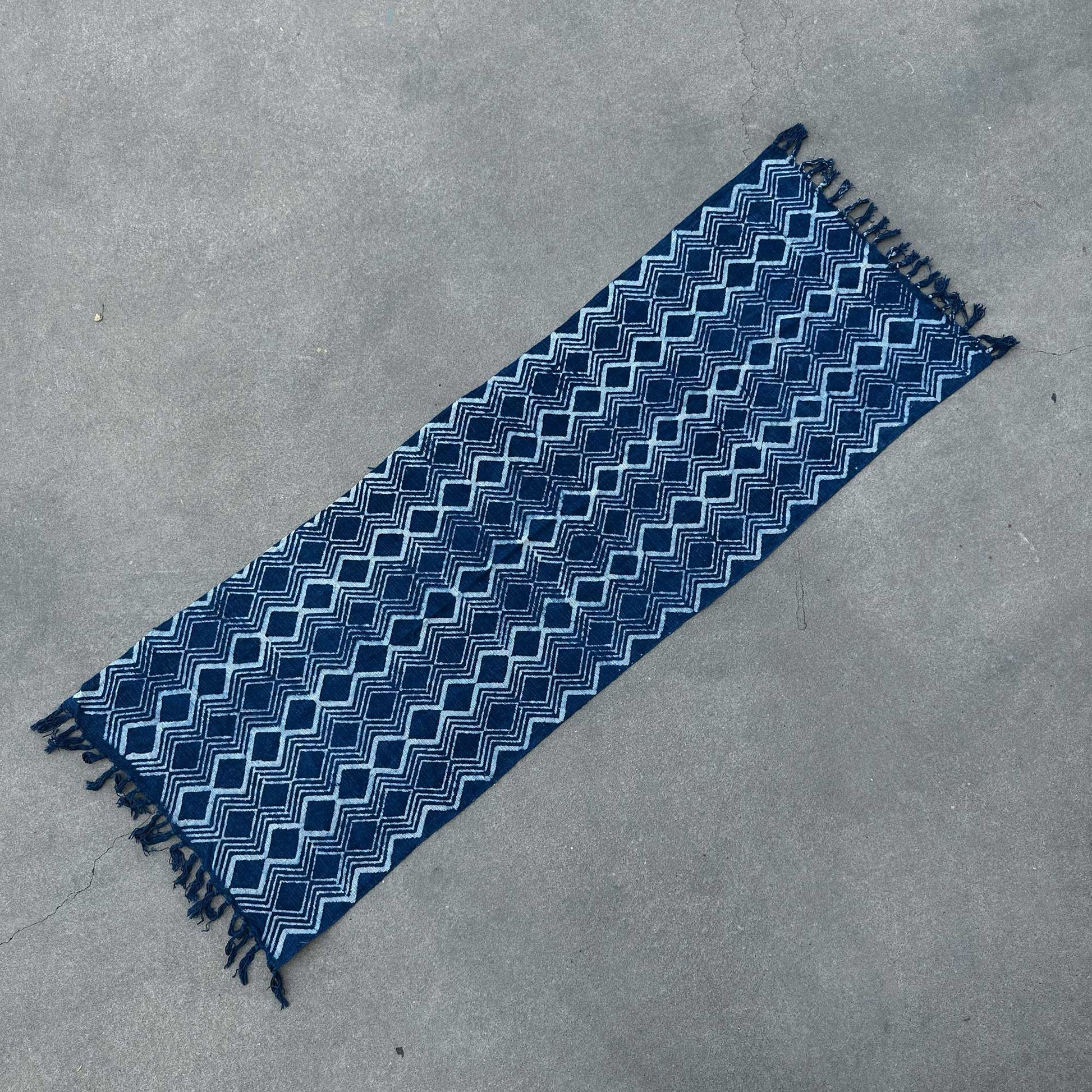 Handmade Indigo Throw