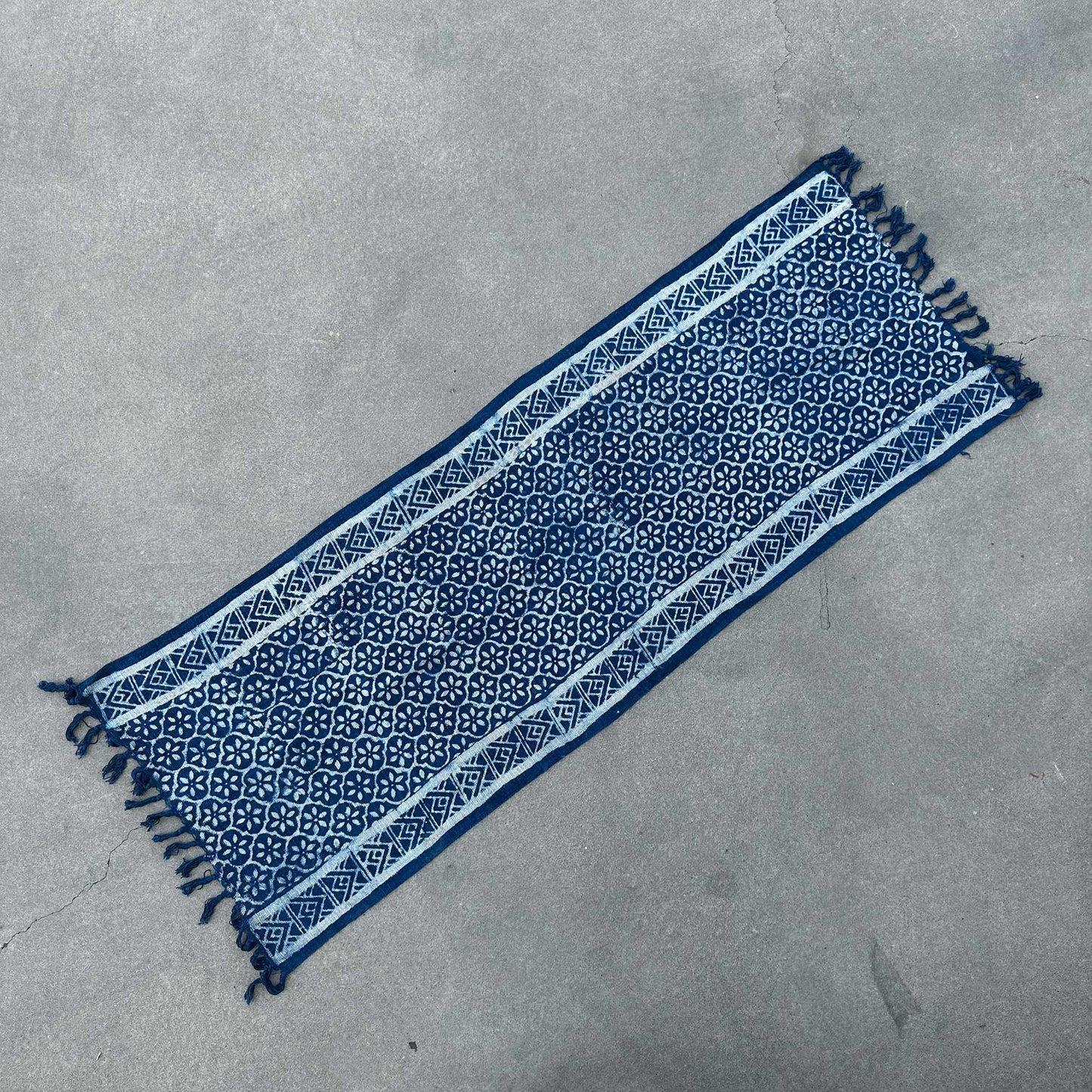 Handmade Indigo Throw