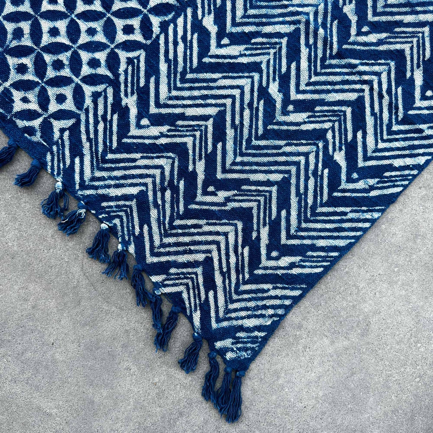 Handmade Indigo Throw