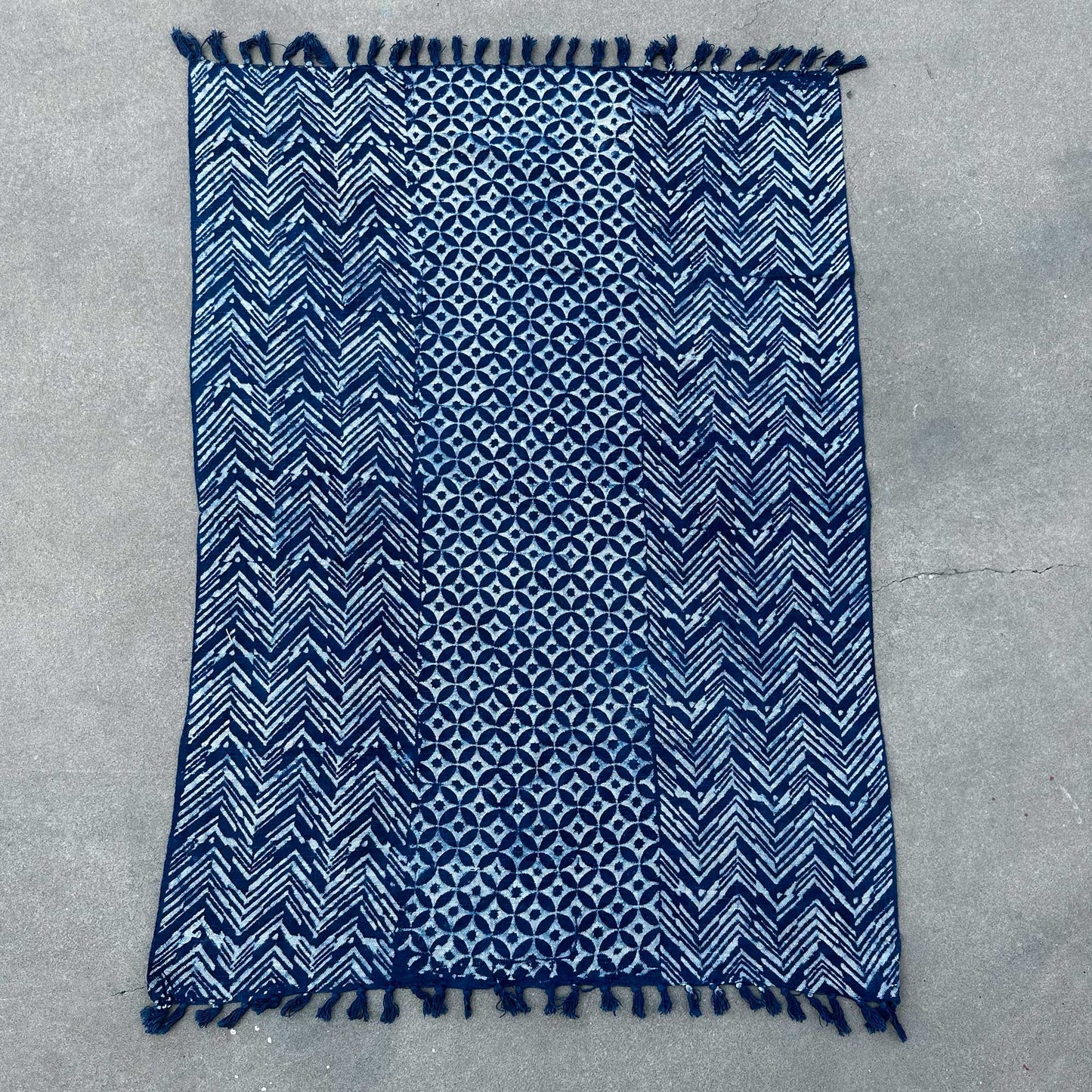 Handmade Indigo Throw