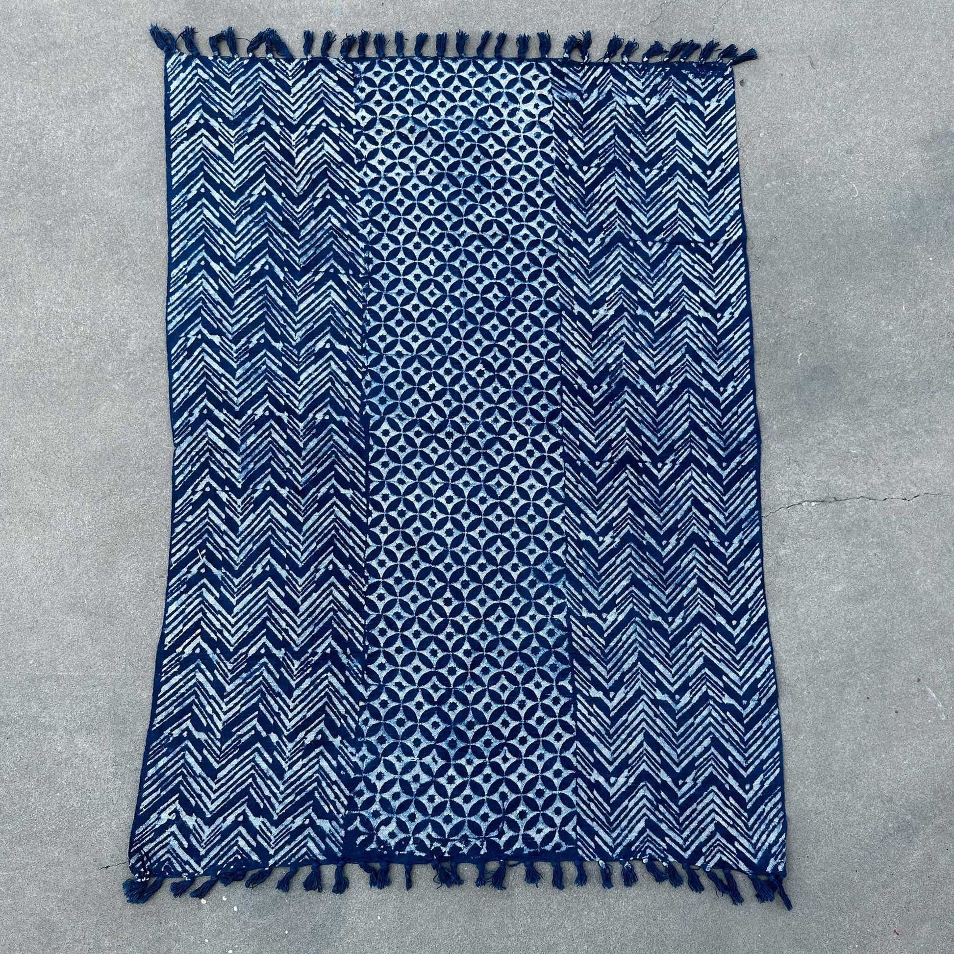 Handmade Indigo Throw