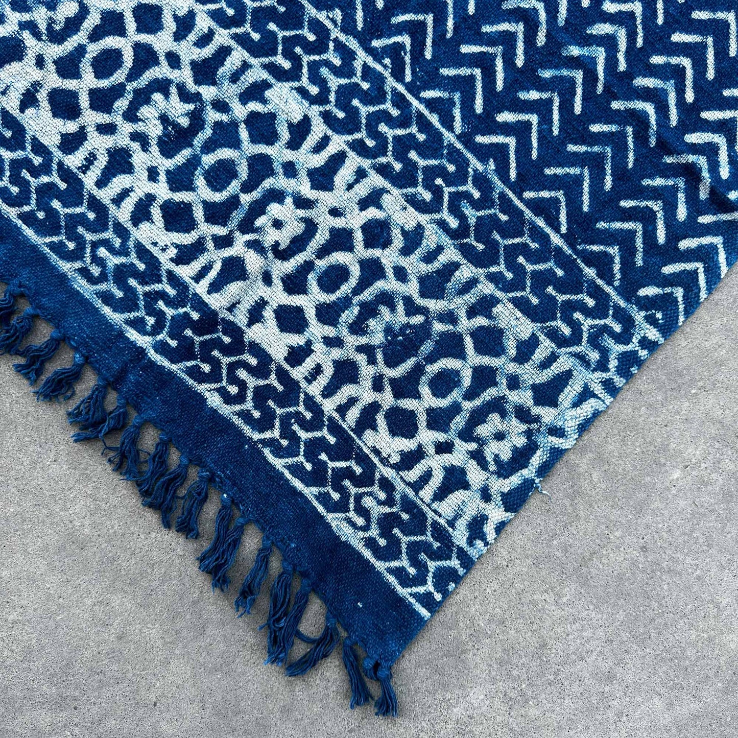 Handmade Indigo Throw