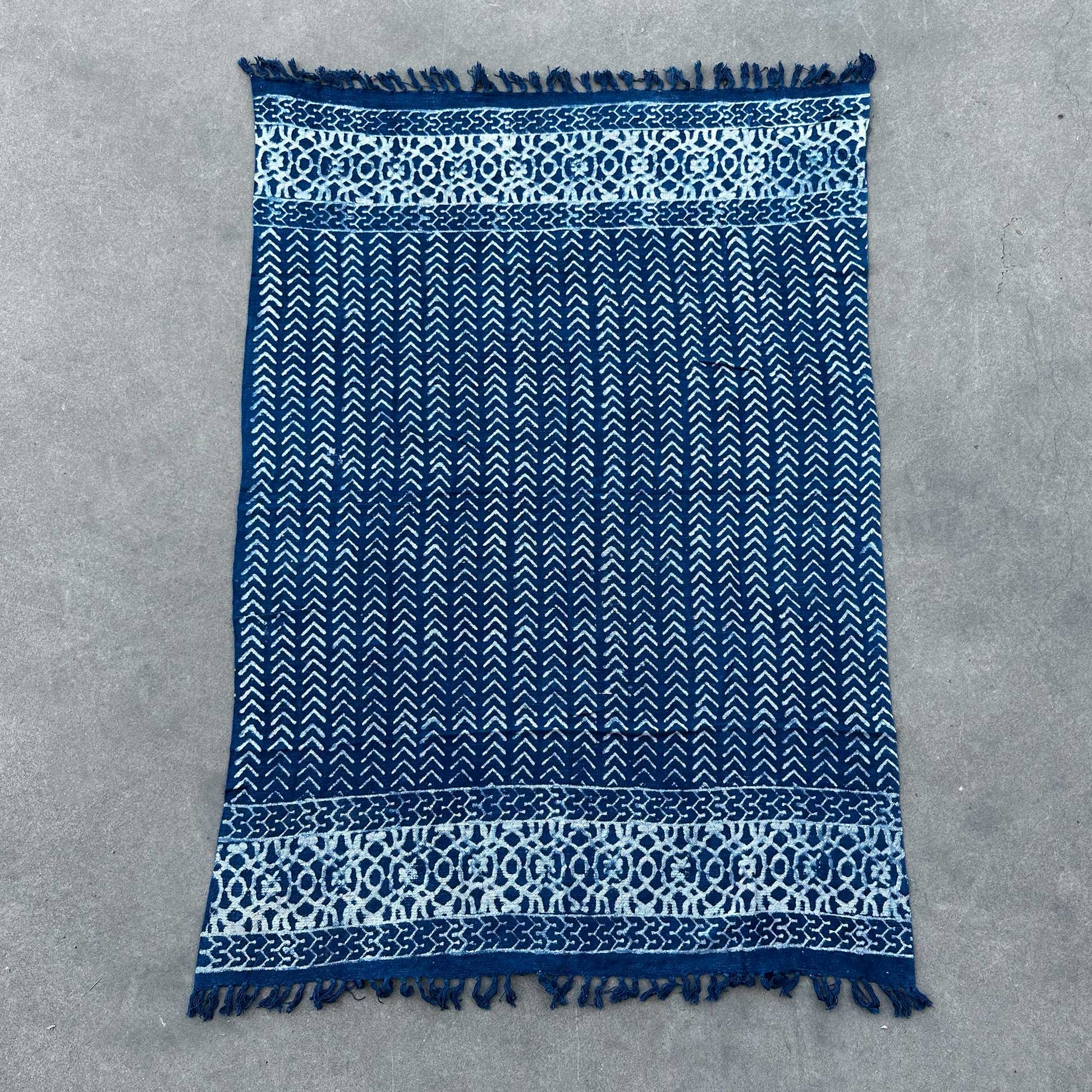 Handmade Indigo Throw