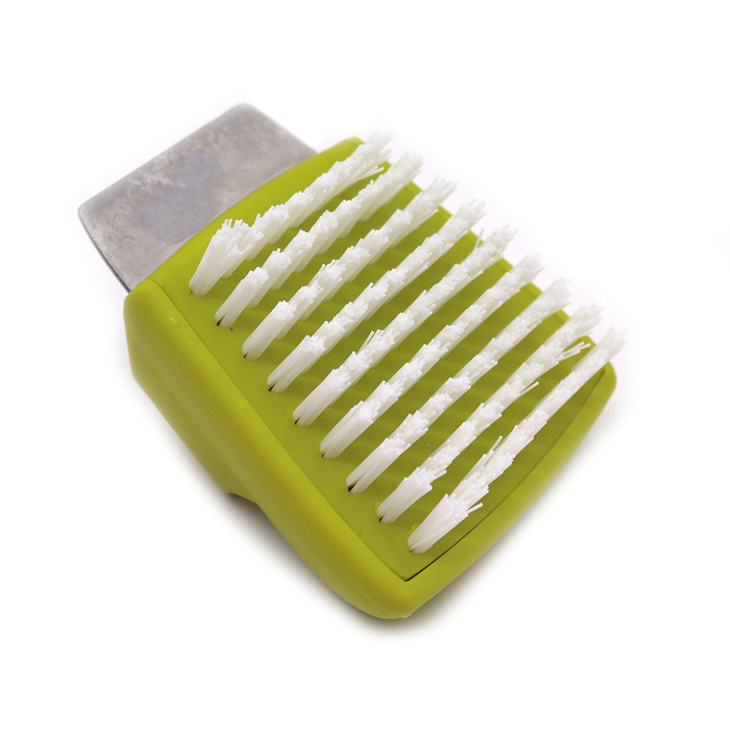 Rectangle Himalayan salt cleaning brush in green