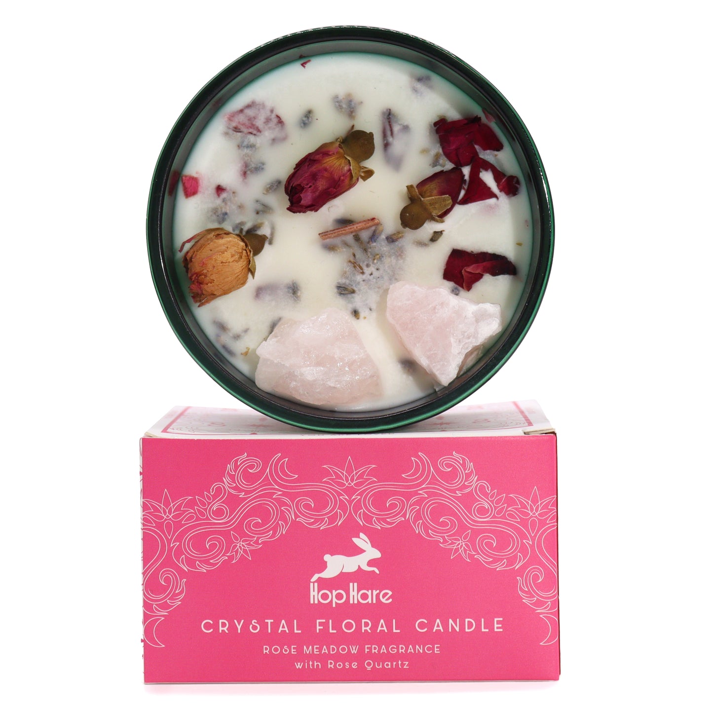 The Lovers Tarot Hop Hare Crystal Magic Flower Candle