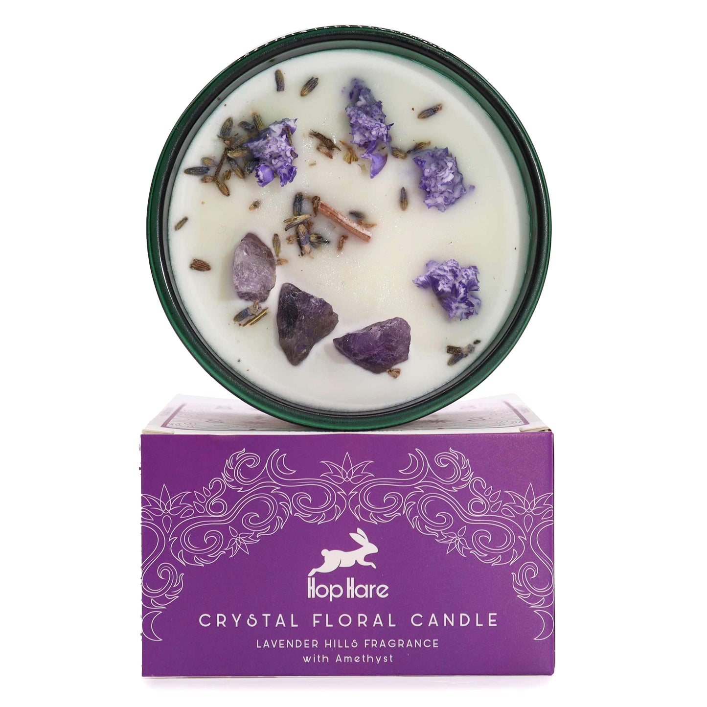 The Moon Tarot Hop Hare Crystal Magic Flower Candle