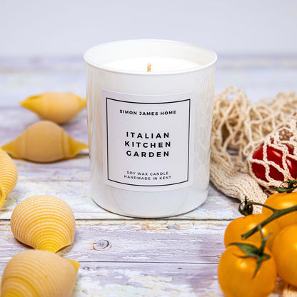 Italian Kitchen Garden Candle - Handmade Soy Wax - Botanical Candle