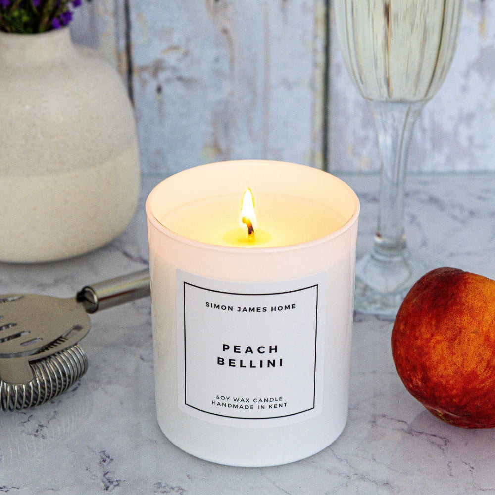 Peach Bellini Candle - Handmade Soy Wax