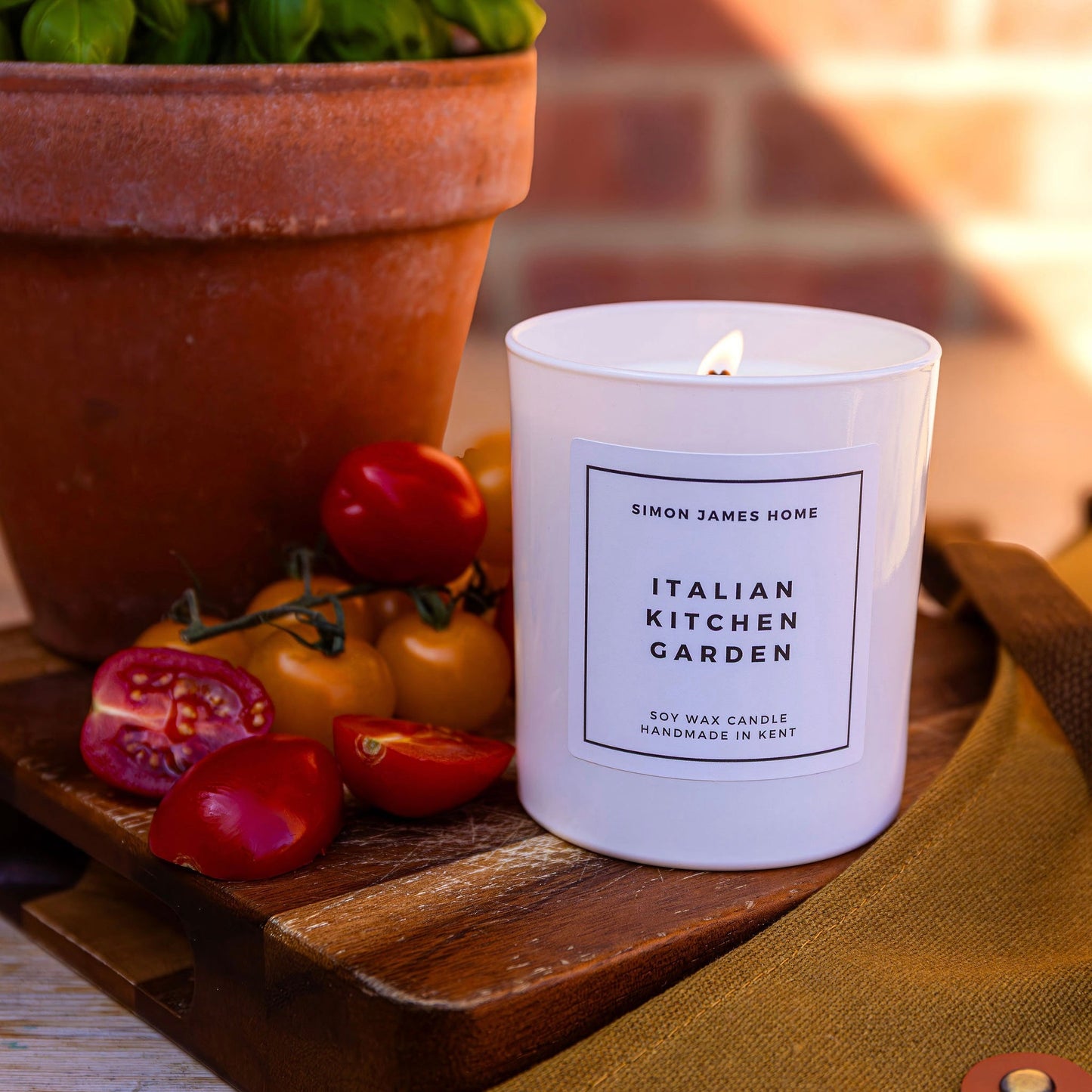 Italian Kitchen Garden Candle - Handmade Soy Wax - Botanical Candle