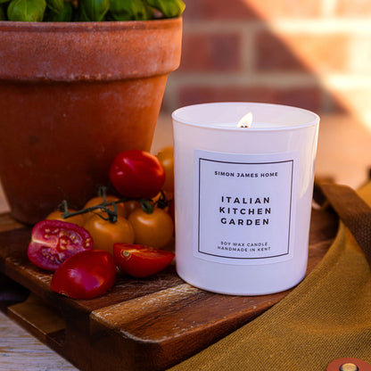 Italian Kitchen Garden Candle - Handmade Soy Wax - Botanical Candle