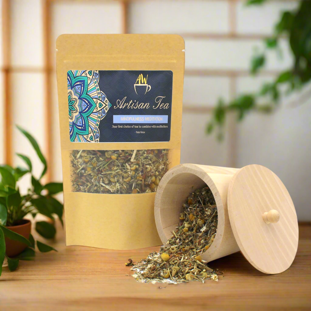 Mindfulness meditation organic artisan tea