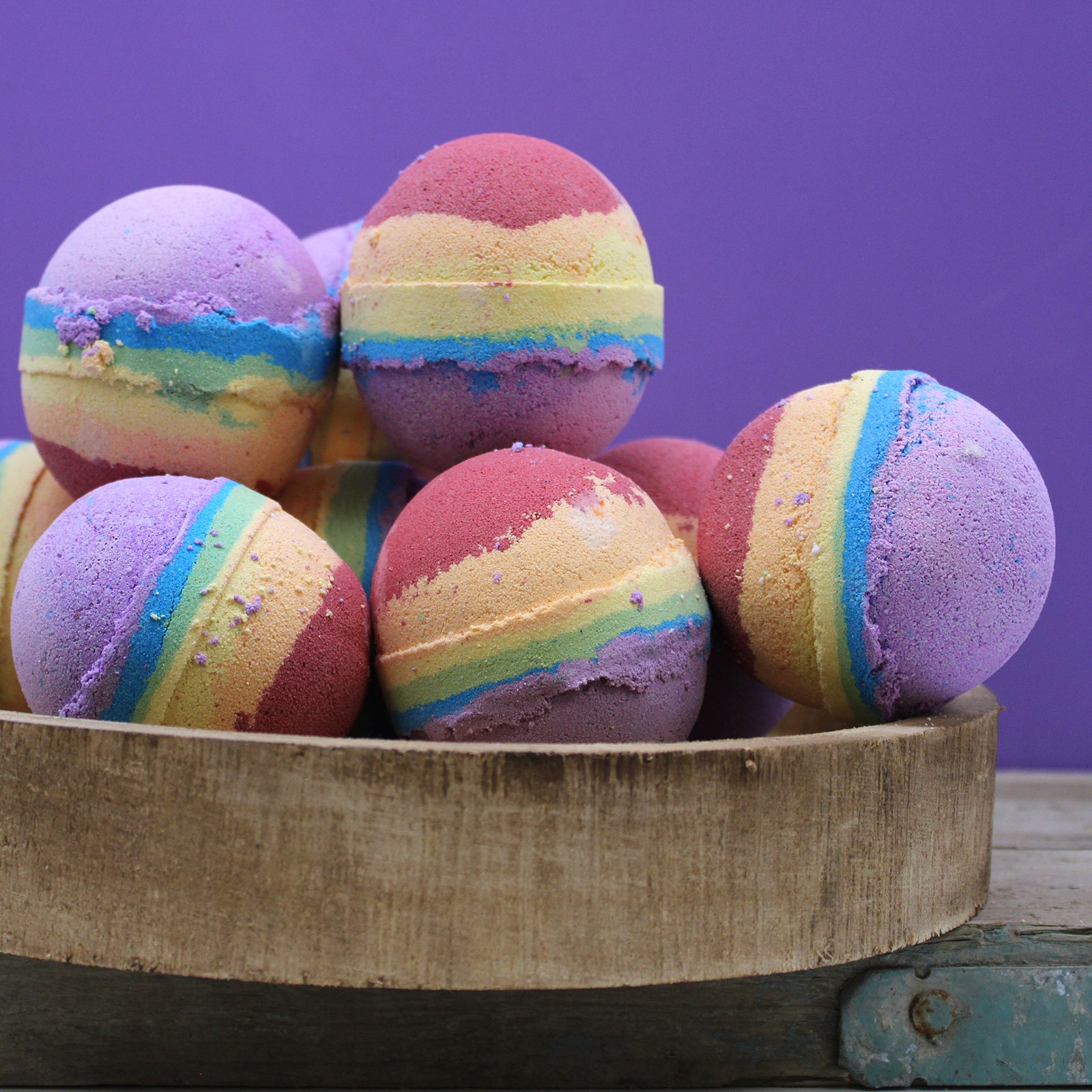 bowl of Rainbow Bath Bomb - Fruit Salad