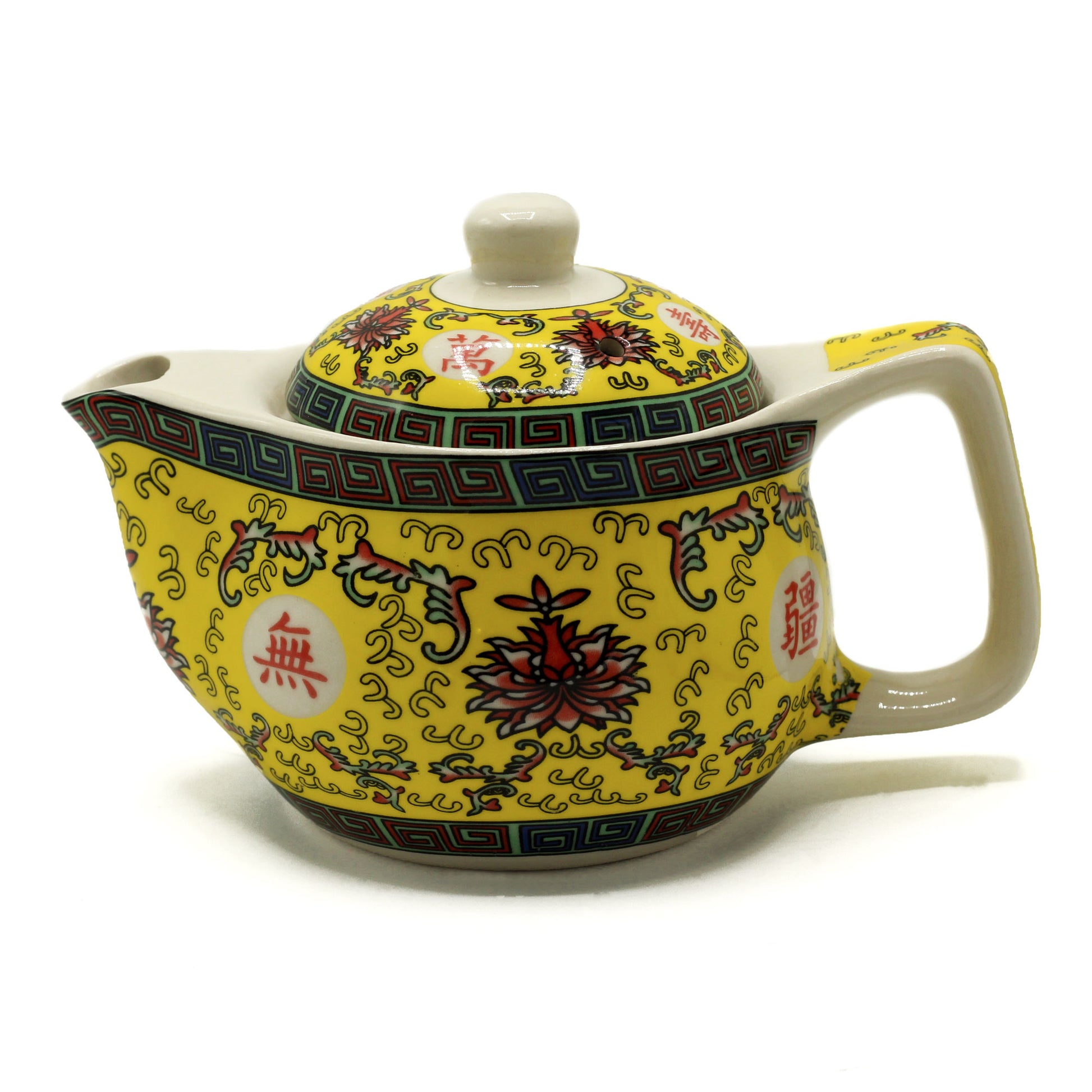 Small herbal teapot for loose leaf and teabags long life oriental design