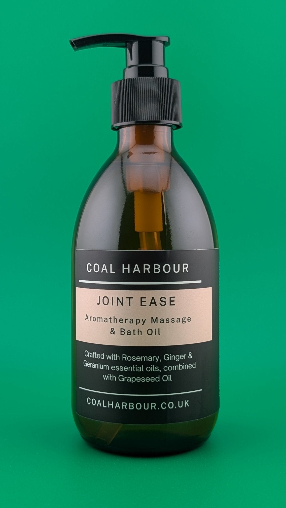 Aromatherapy Massage and Bath Oil - Joint Ease with Rosemary, Ginger & Geranium Essential Oils - Coal Harbour