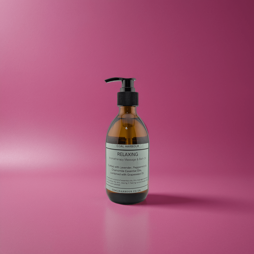 Aromatherapy Massage and Bath Oil - Relaxing With Lavender, Peppermint & Chamomile Essential Oils - Coal Harbour
