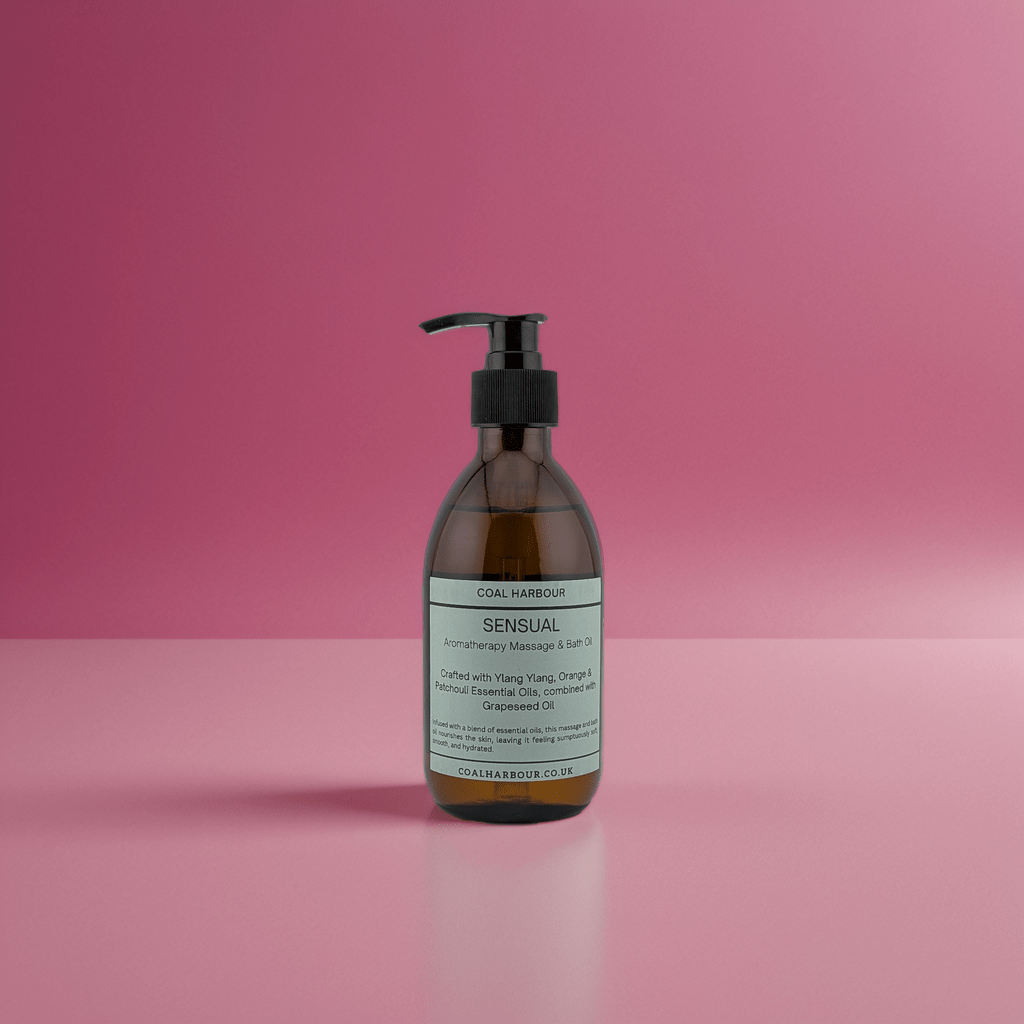 Aromatherapy Massage and Bath Oil - Sensual with Ylang Ylang, Orange & Patchouli Essential Oils - Coal Harbour