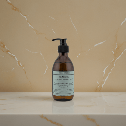Aromatherapy Massage and Bath Oil - Sensual with Ylang Ylang, Orange & Patchouli Essential Oils - Coal Harbour