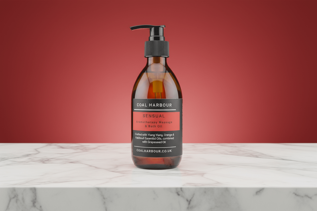 Aromatherapy Massage and Bath Oil - Sensual with Ylang Ylang, Orange & Patchouli Essential Oils - Coal Harbour