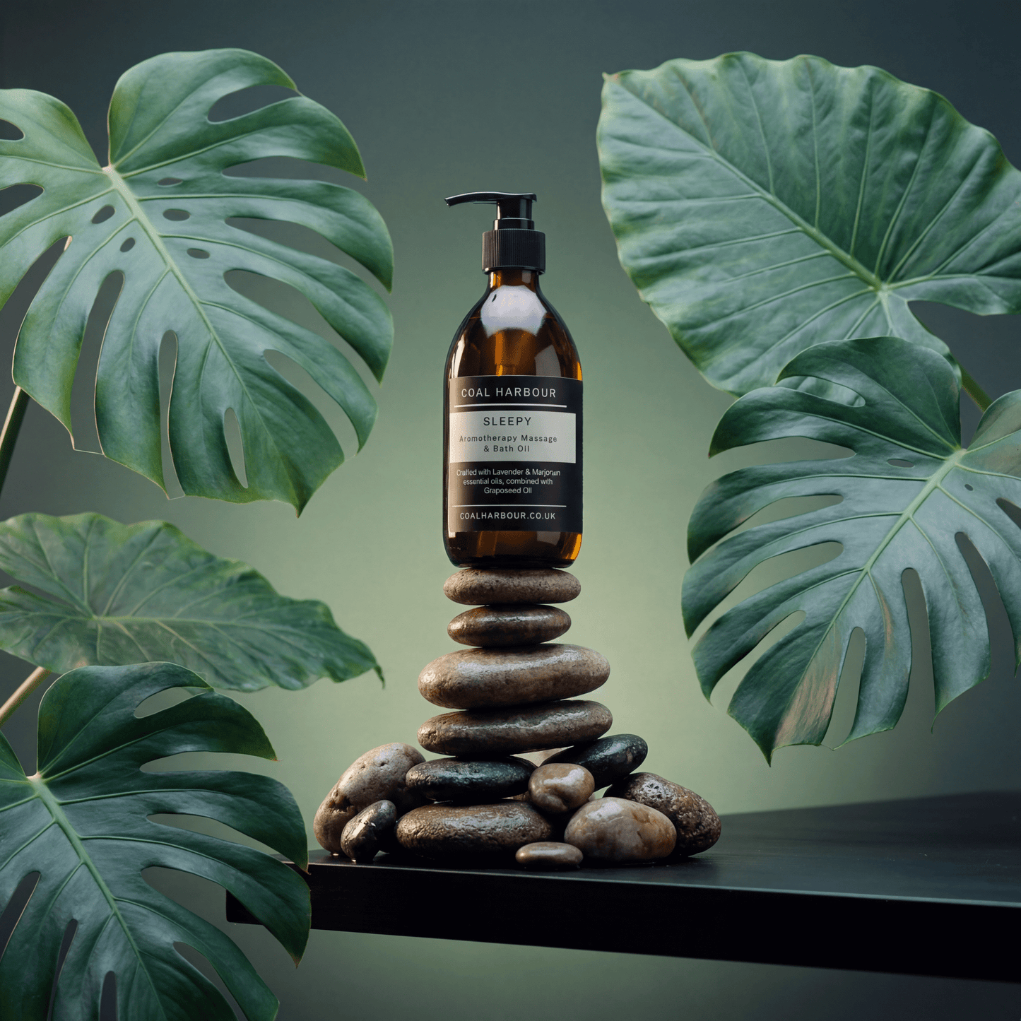 Aromatherapy Massage and Bath Oil - Sleepy With Lavender & Marjoram Essential Oils - Coal Harbour