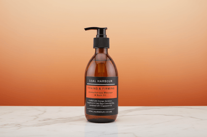 Aromatherapy Massage and Bath Oil - Toning & Firming With Orange, Grapefruit, Geranium & Clary Sage Essential Oils - Coal Harbour