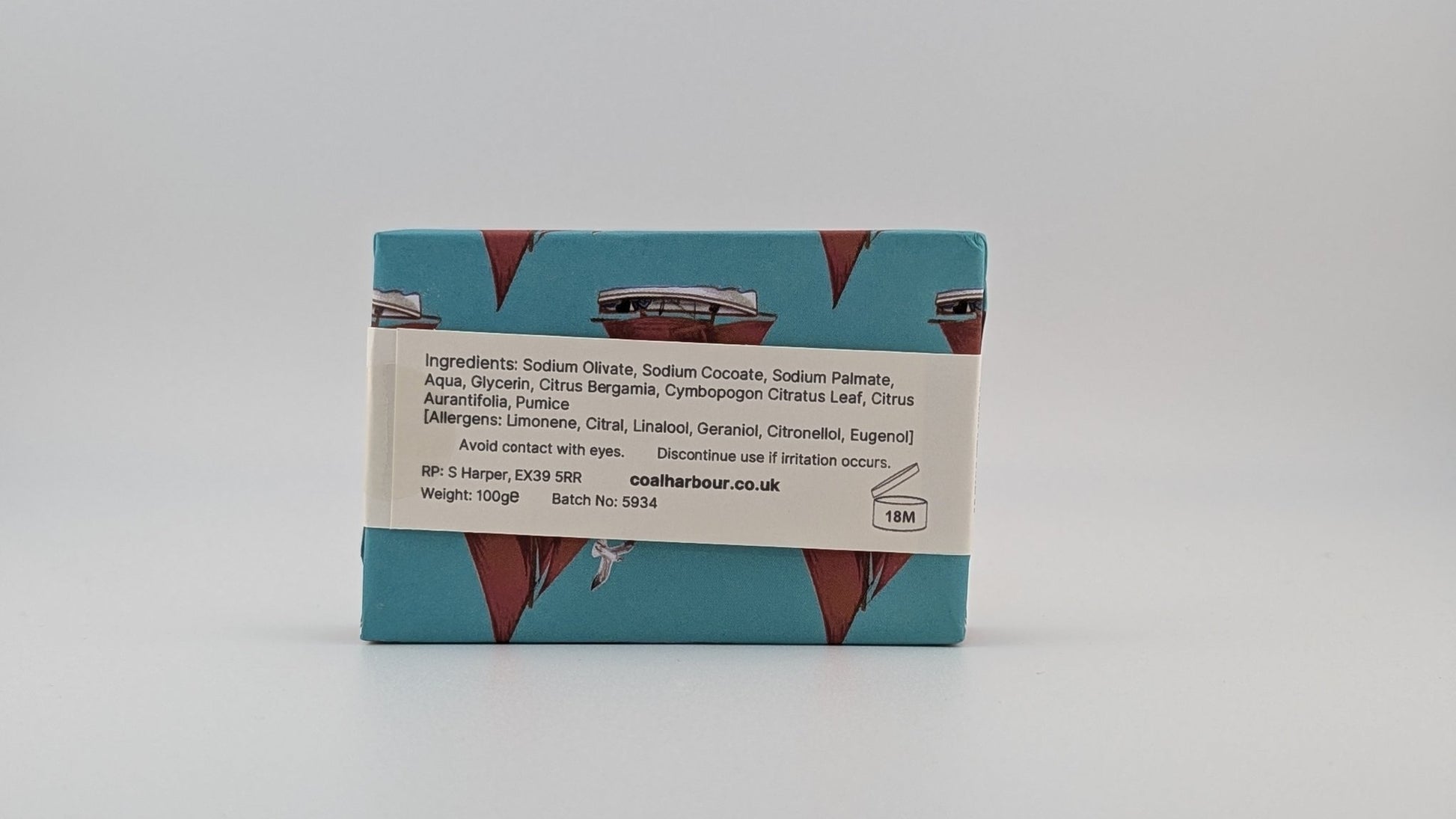 Bergamot & Lemongrass with Pumice 100g Soap Bar - Coal Harbour