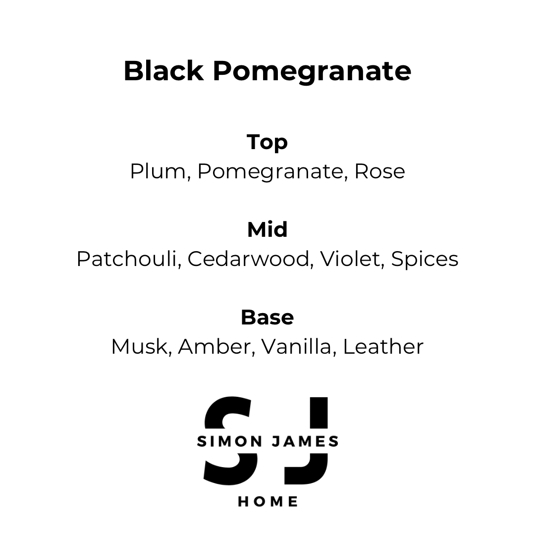 Black Pomegranate Handmade Soy Wax Candle - Coal Harbour