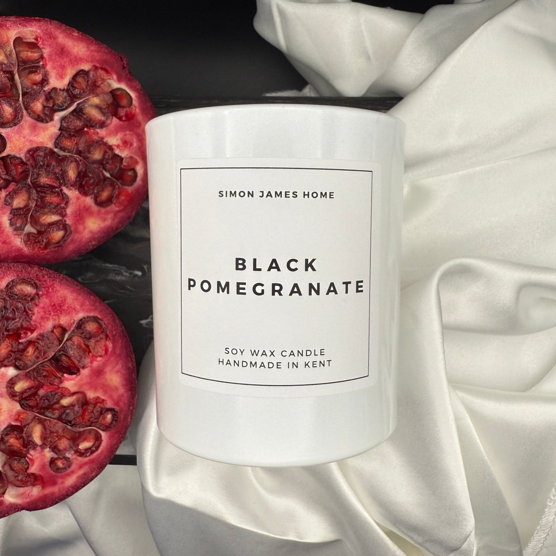 Black Pomegranate Handmade Soy Wax Candle - Coal Harbour