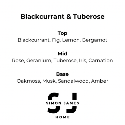 Blackcurrant & Tuberose Handmade Soy Wax Candle - Coal Harbour