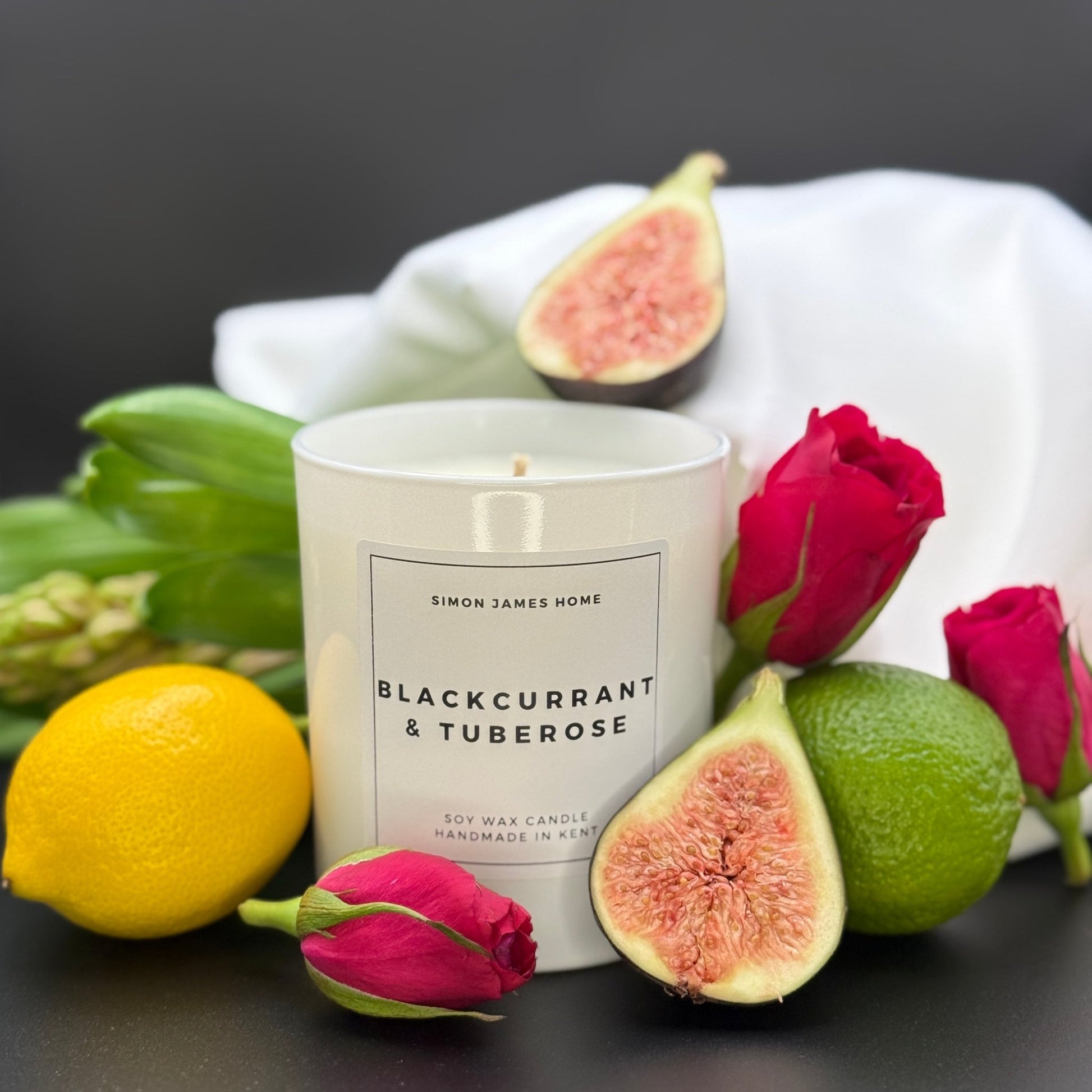 Blackcurrant & Tuberose Handmade Soy Wax Candle - Coal Harbour