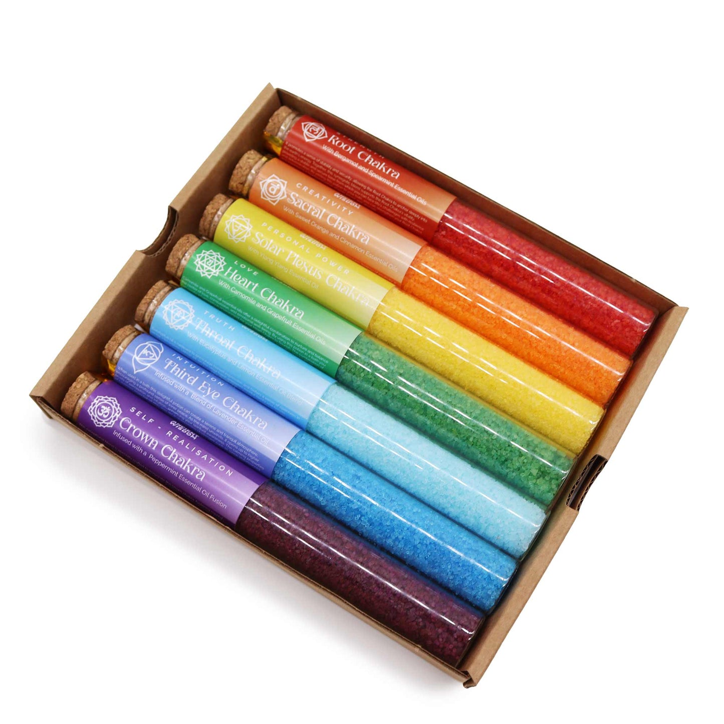 Chakra Bath Salts in Vials Gift Pack