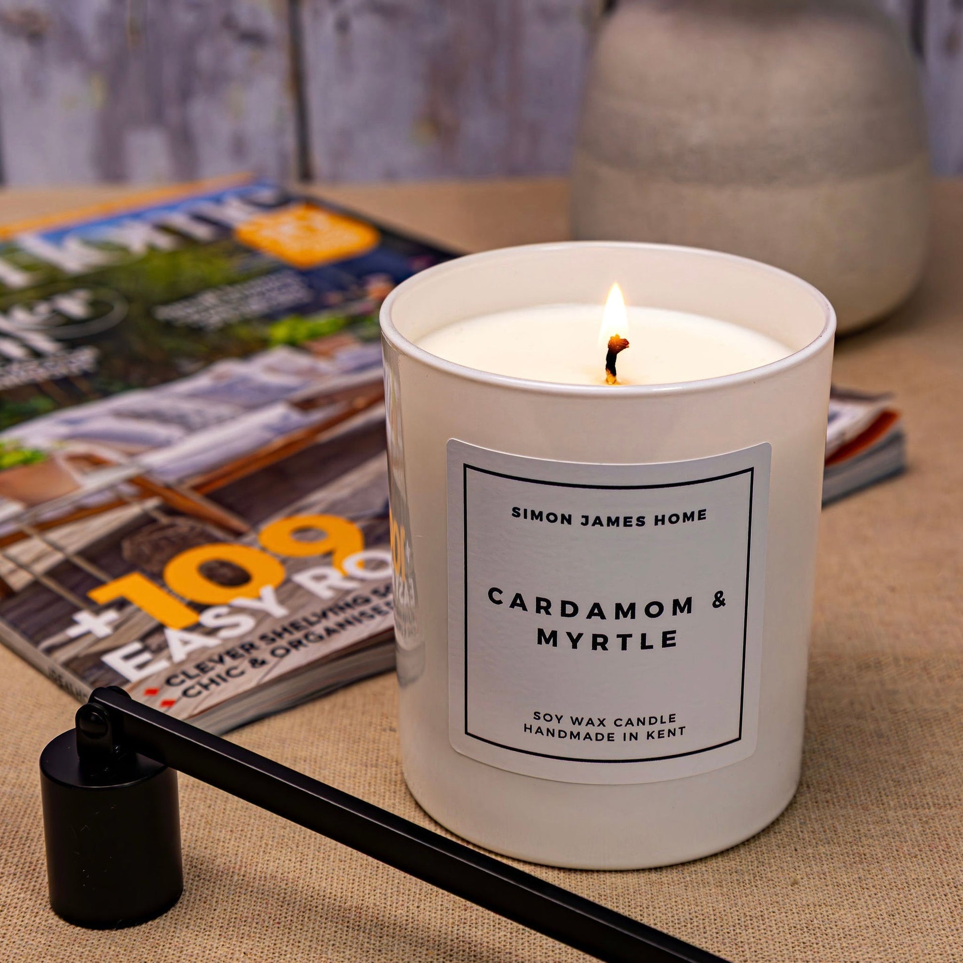 Cardamom & Myrtle Handmade Soy Wax Candle - Coal Harbour