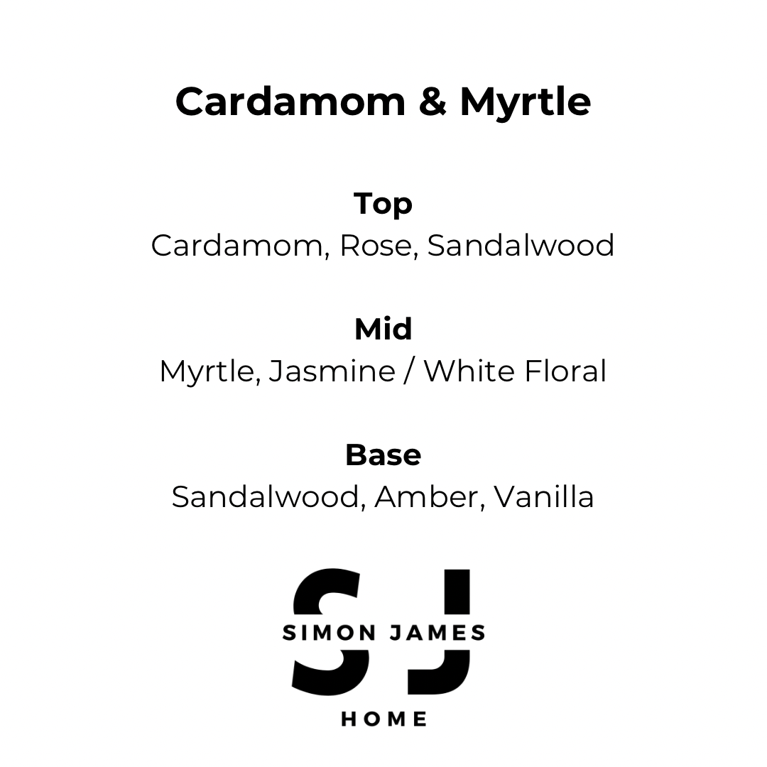 Cardamom & Myrtle Handmade Soy Wax Candle - Coal Harbour