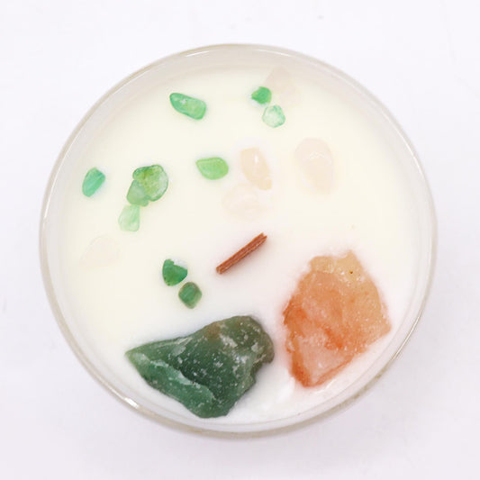 Chakra Crystal Candles - Heart Chakra - Coal Harbour