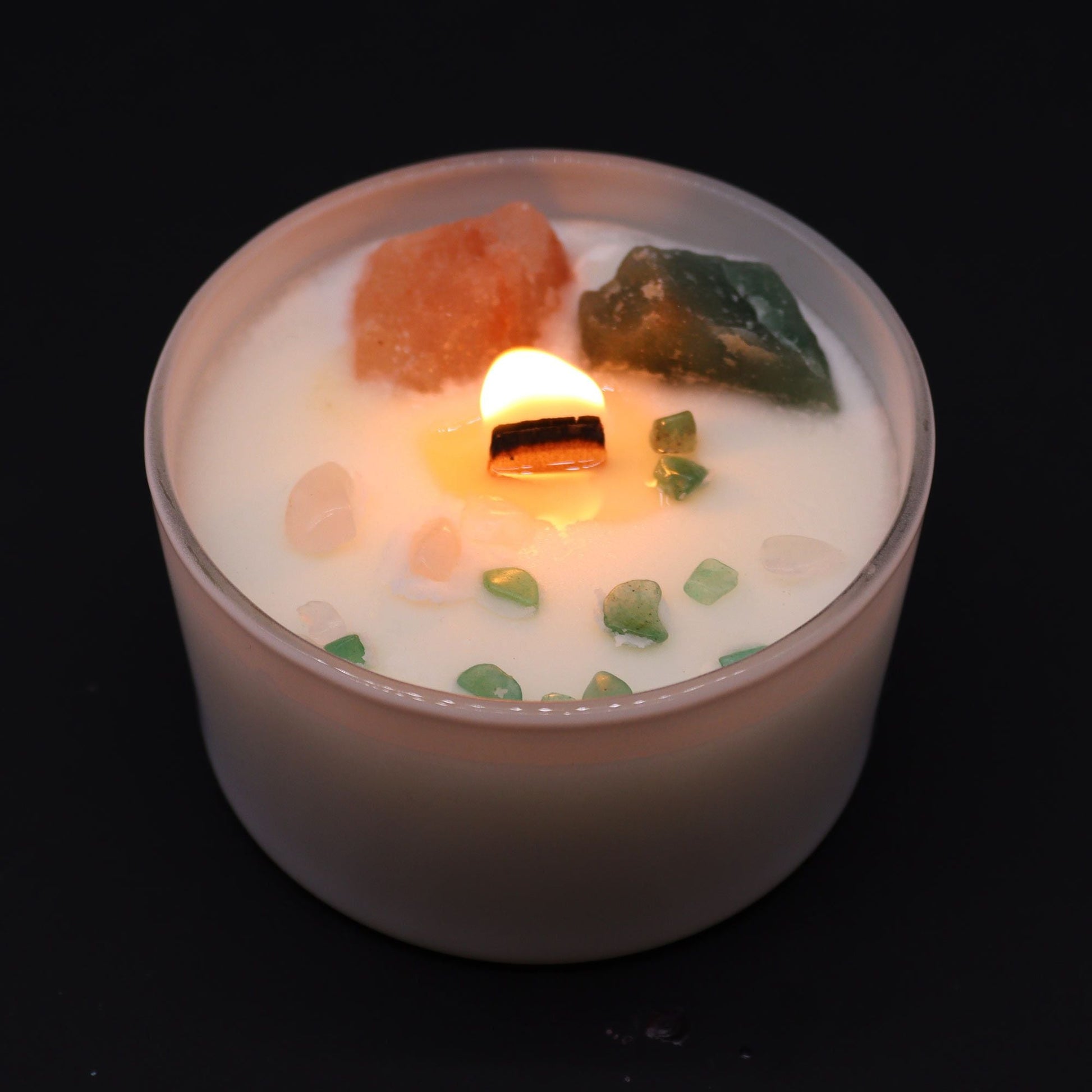 Chakra Crystal Candles - Heart Chakra - Coal Harbour