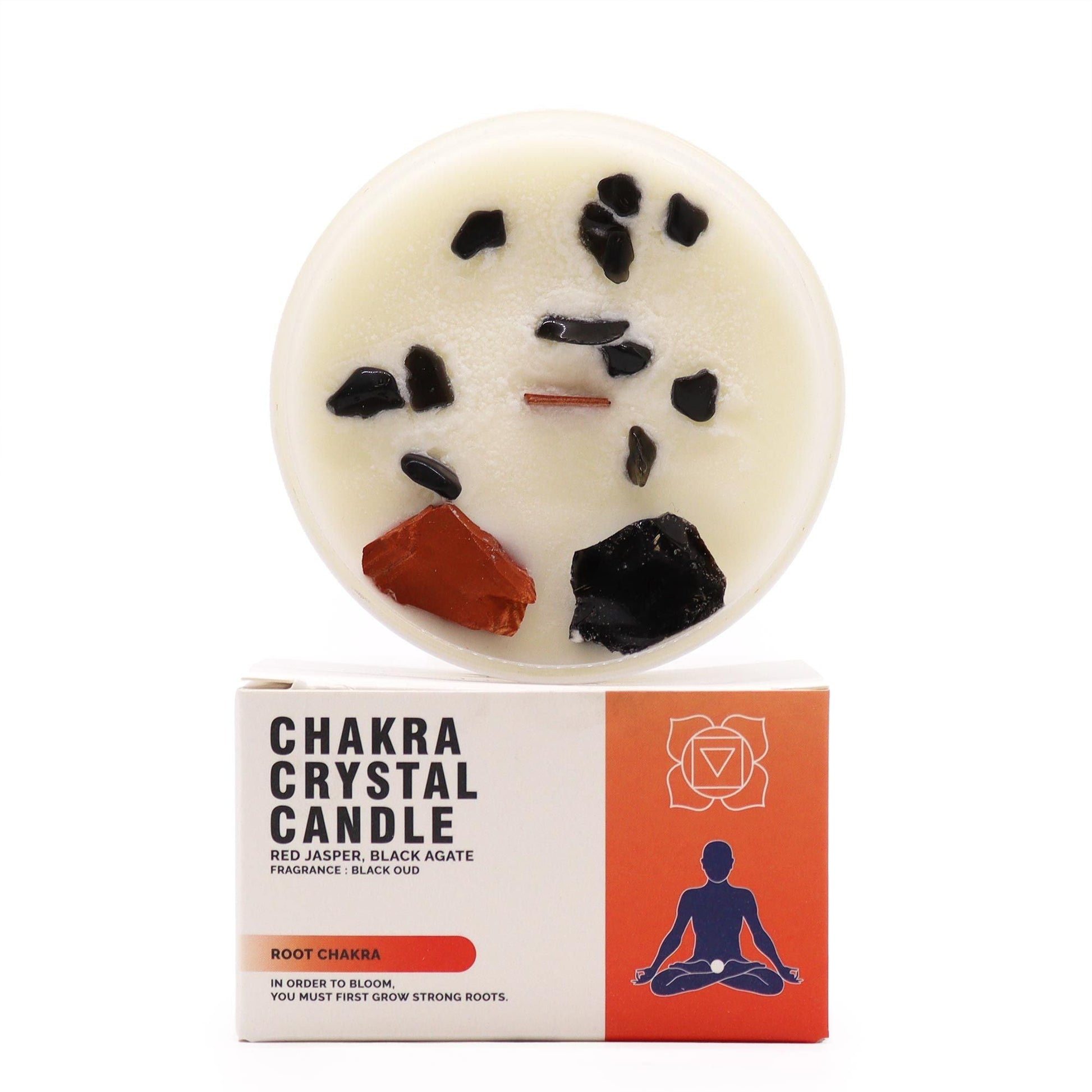 Chakra Crystal Candles - Root Chakra - Coal Harbour