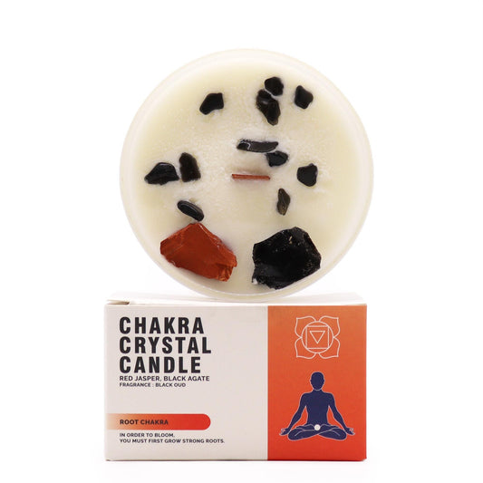 Chakra Crystal Candles - Root Chakra - Coal Harbour