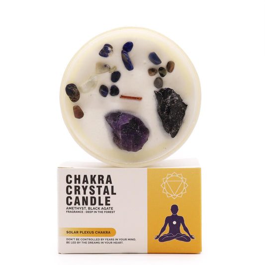 Chakra Crystal Candles - Solar Plexus Chakra - Coal Harbour