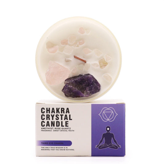 Chakra Crystal Candles - Third Eye Chakra - Coal Harbour