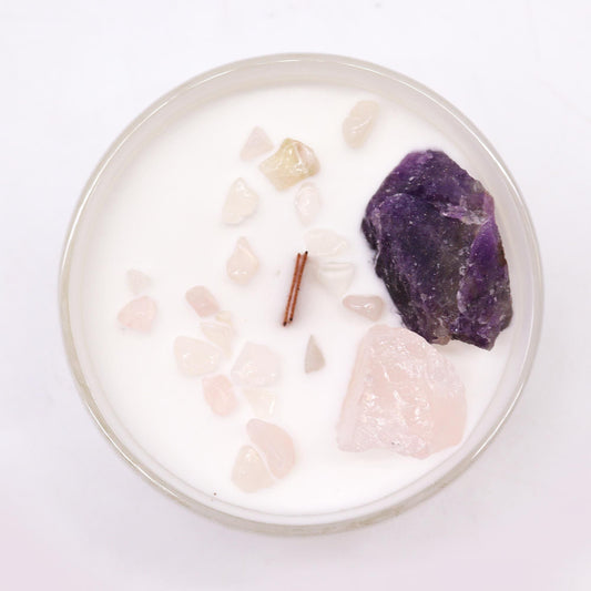 Chakra Crystal Candles - Third Eye Chakra - Coal Harbour