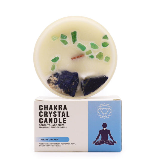 Chakra Crystal Candles - Throat Chakra - Coal Harbour