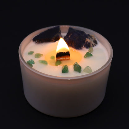Chakra Crystal Candles - Throat Chakra - Coal Harbour