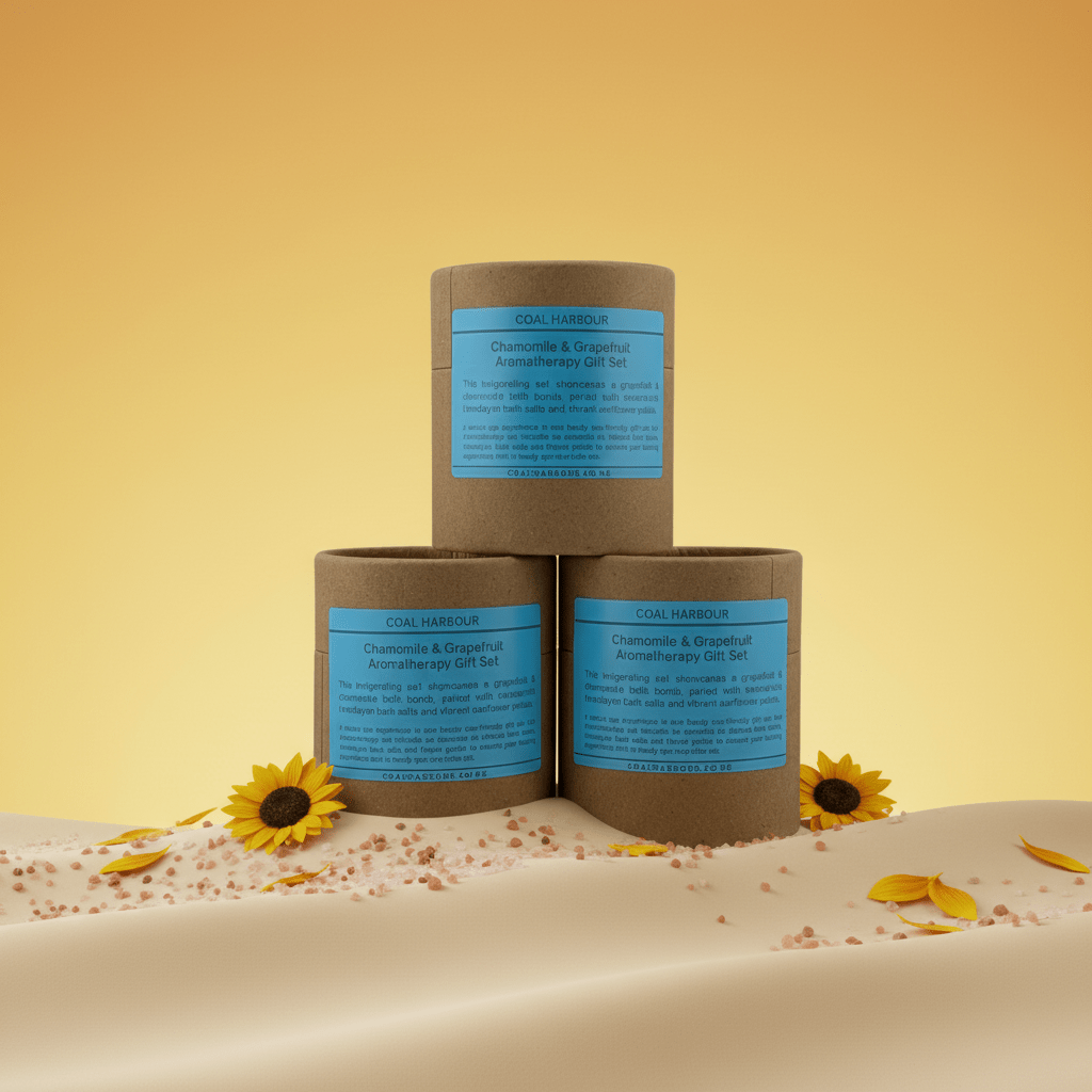 Chamomile & Grapefruit Bath Bomb Gift Set - Coal Harbour