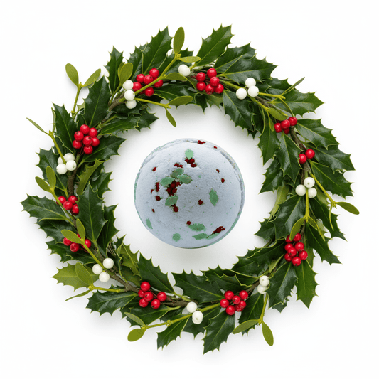 Christmas Bath Bomb - Holly Berry & Mistletoe - Coal Harbour