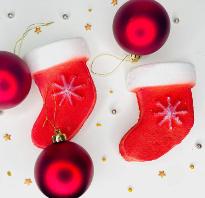 Christmas Stocking Bath Bomb with Hidden Colour - Coal Harbour